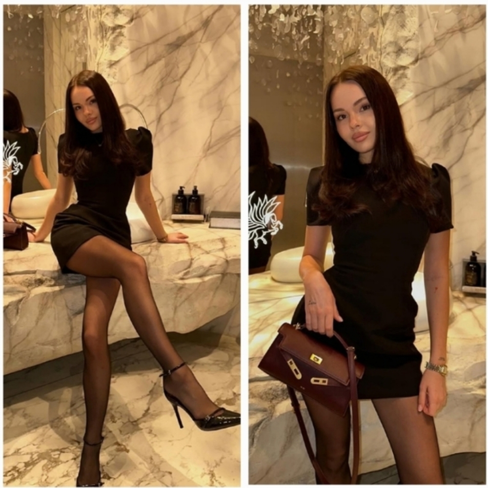 Zara Short Pleated Pocket Dress Brown